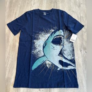New with Tags Carter’s Kids Sharks Boys Graphic Tee T-shirt Blue Short Sleeve 14
